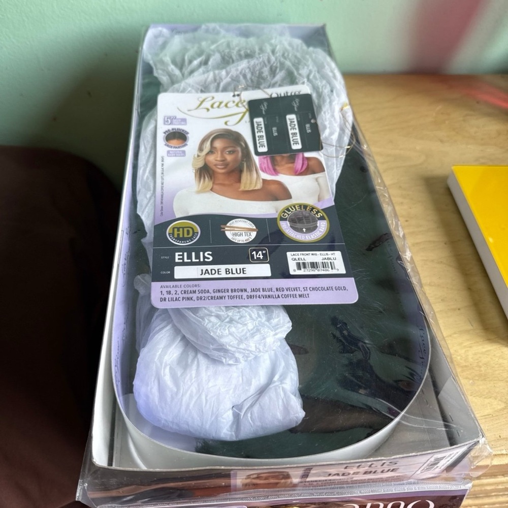 Outre jade blue wig